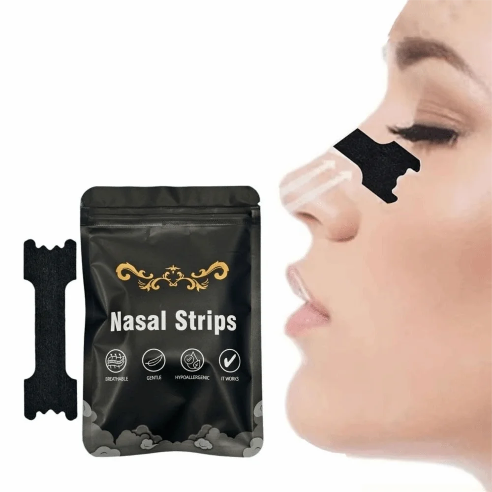 30Pcs New Hypoallergenic Nose Strips Non-Invasive Breathable Breath Nasal Strips Nasal Congestion Relief Strips Better Breathing