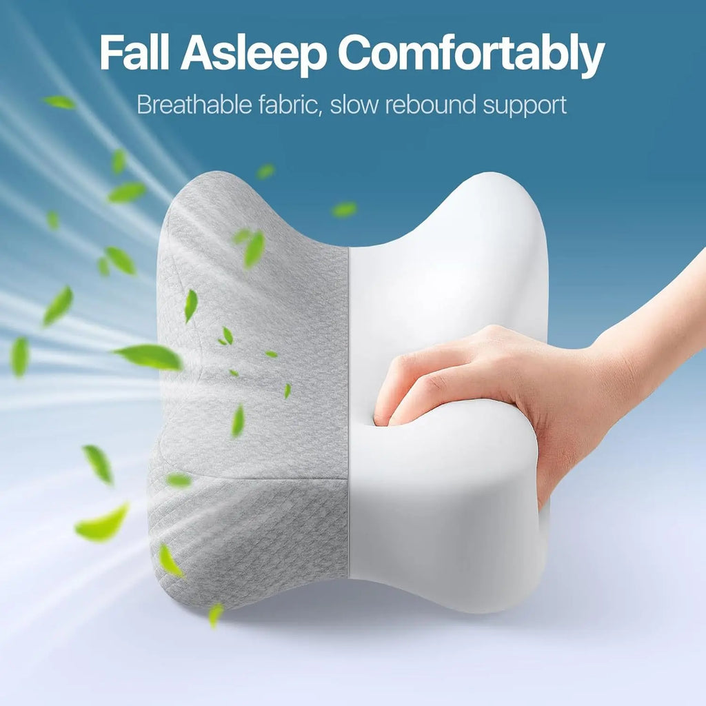 Memory Foam Knee Pillow for Orthopedic Sciatica Back Leg Hip Align Spine Pregnancy Body Pillows Back Support for Side Sleepers