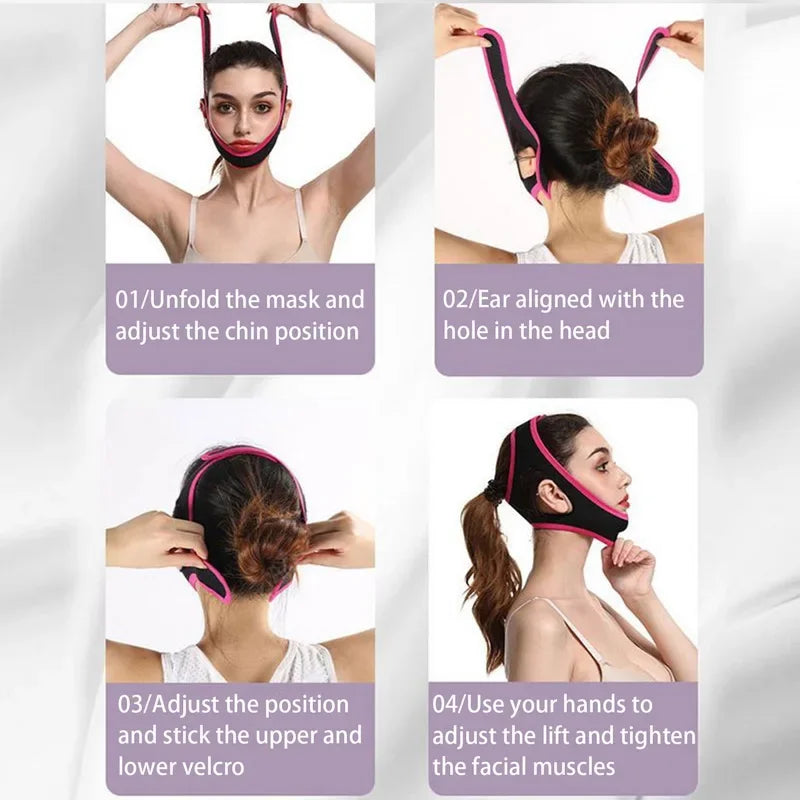 Triangular Chin Strap Anti Snoring Belt Mouth Guard Gifts for Women Men Better Breath Health Snore Stop Bandage Sleep Aid