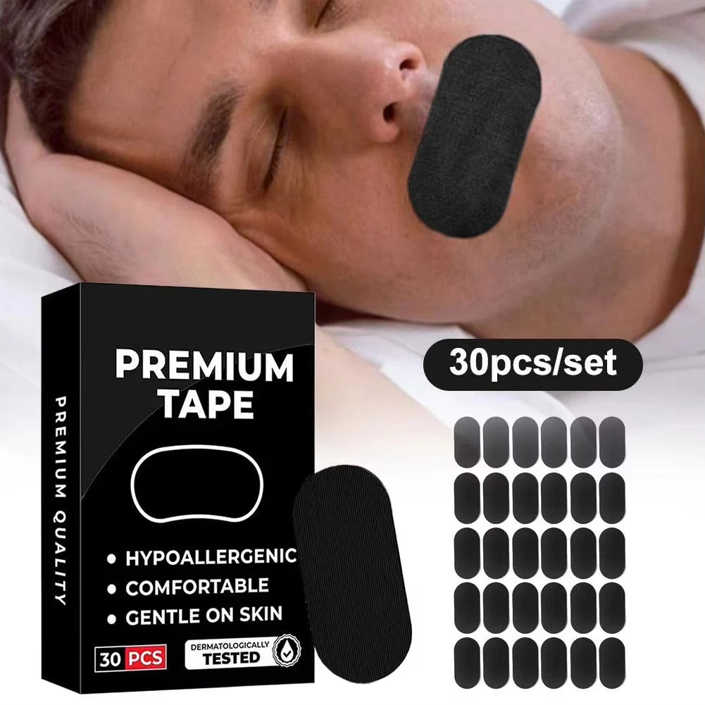 30/60/90Pcs Anti Snoring Sleep Mouth Tape Best Breathing Nasal Strips Medical Grade Improved Sleeping Quality Snoring Relief