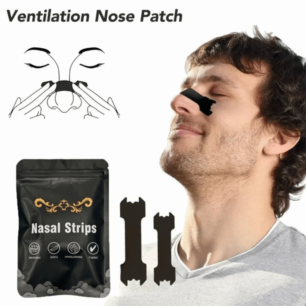30Pcs New Hypoallergenic Nose Strips Non-Invasive Breathable Breath Nasal Strips Nasal Congestion Relief Strips Better Breathing